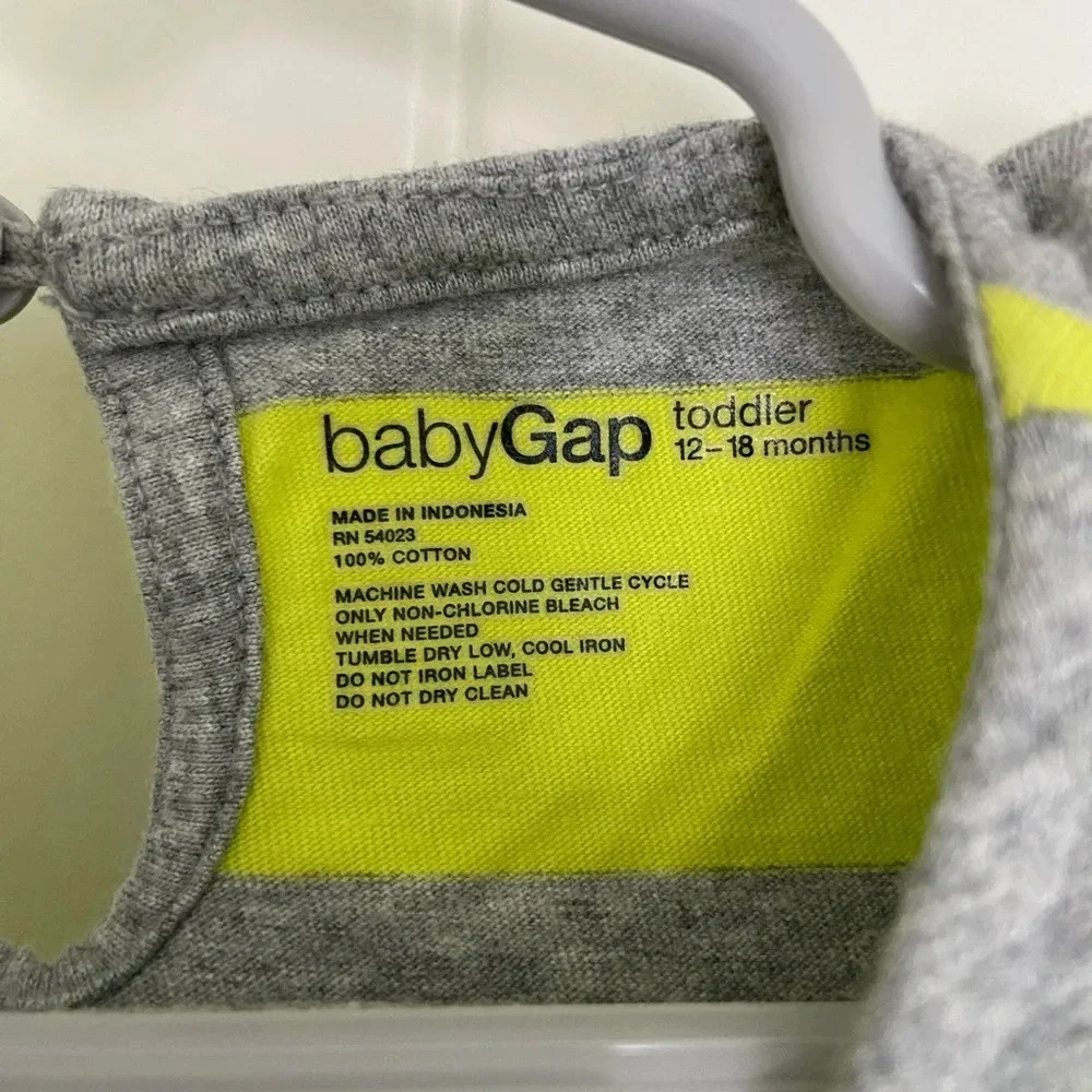 NWOT | Baby GAP baby‎ girl’s striped tshirt dress — 12-18 months